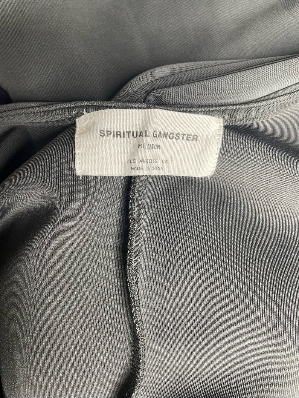 Spiritual Gangster Gray Sleeveless Cross-Back Jumpsuit NWOT - Medium - Picture 4 of 6